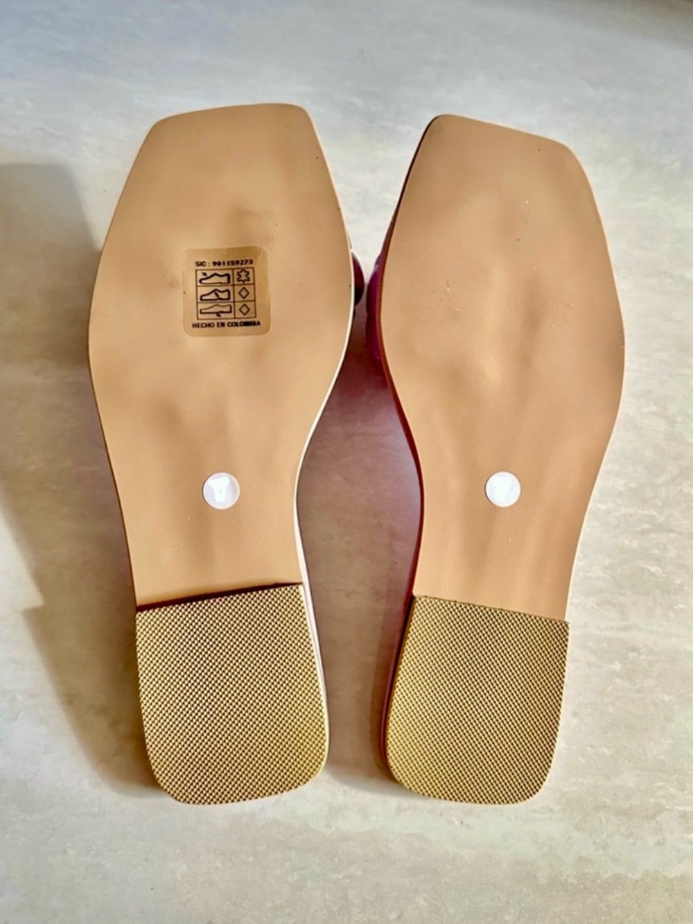 LIGHT PURPLE BRAIDED FLAT LEATHER SANDALS - SIZE VARIOUS - Picture 4 of 4